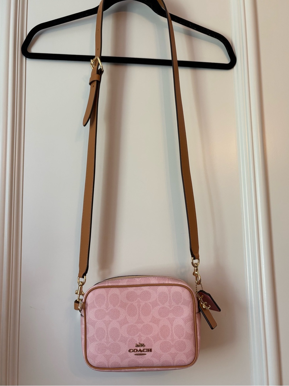 Coach Pink Signature Canvas Bag